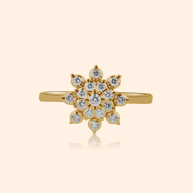 Elanora Diamond Floral Ring