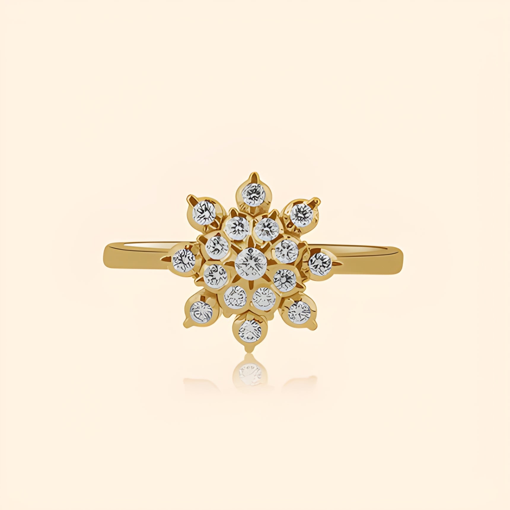 Elanora Diamond Floral Ring